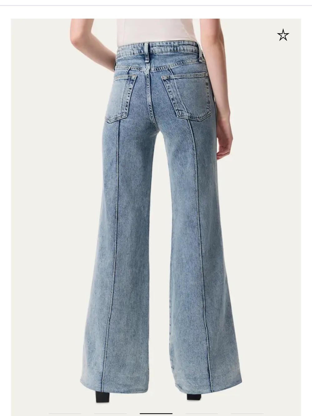 NWT Rag and Bone Clementine Skylar Trouser Jean Flare Size 26 - Picture 6 of 6